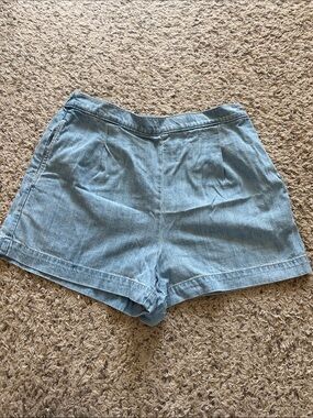 Madewell Light Blue High-Rise Denim Shorts